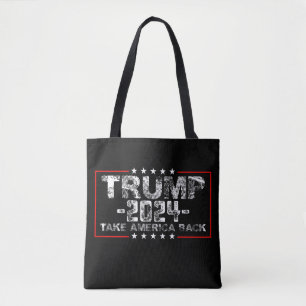 Bolso De Tela Trump 2024 Recuperemos América Política Vintage