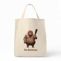 Trump Caveman Tote Bag