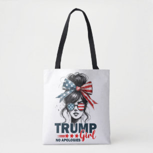 Bolso De Tela Trump Chica sin disculpas gafas de sol ruidosas