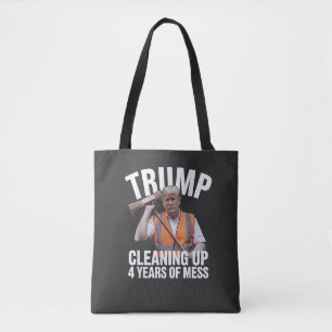 Bolso De Tela Trump limpia basurero durante 4 años