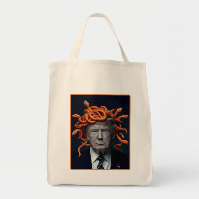 Bolso De Tela Trump Medusa Tote (Frente)