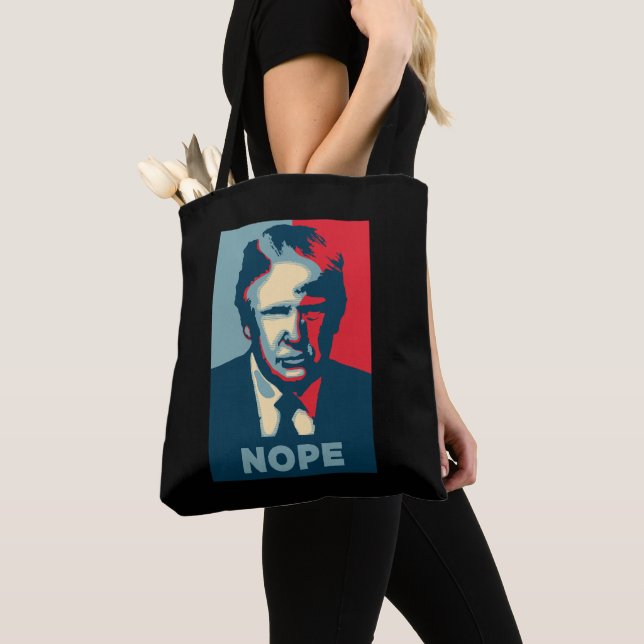 Bolso De Tela Trump Nope Tote Bag (Detalle)