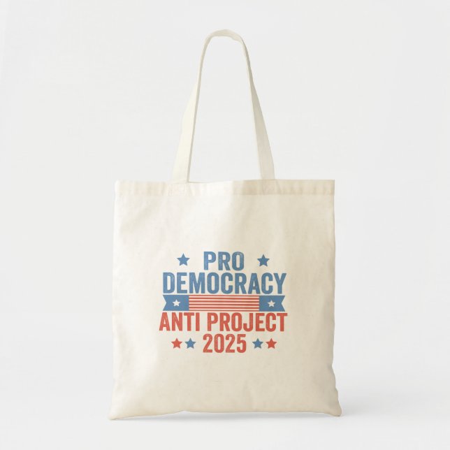 Bolso De Tela Trump republicano pro proyecto antidemocrático 202 (Frente)