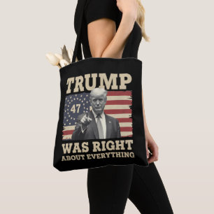 Bolso De Tela Trump tenía razón sobre todo USA América