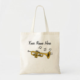 Bolso De Tela Trumpet Personalizado Tote Bag Trumpeter Músico de