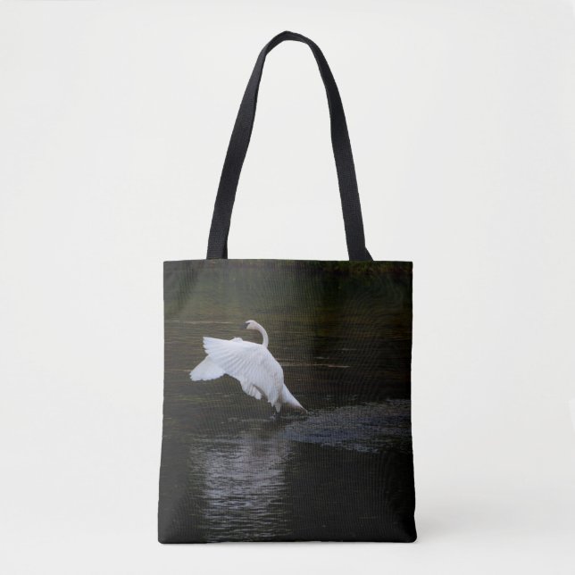 Bolso De Tela Trumpeter Swan (Anverso)