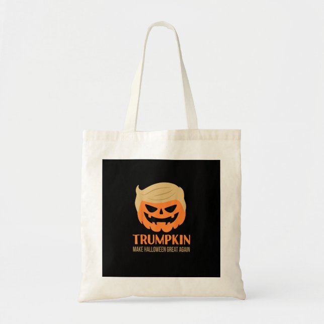 Bolso De Tela Trumpkin vuelve a hacer grande a Halloween Sarcast (Frente)