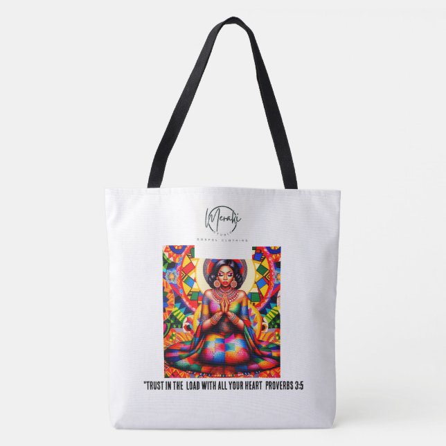 Bolso De Tela Trust in lord with all your heart  (Anverso)