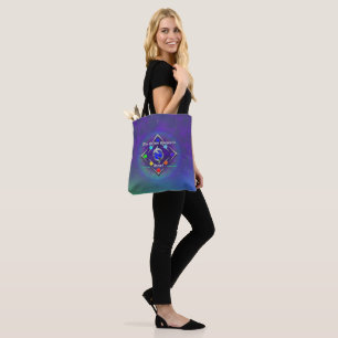 Bolso De Tela TSDS: De vida y amor Logo Azul y Verde