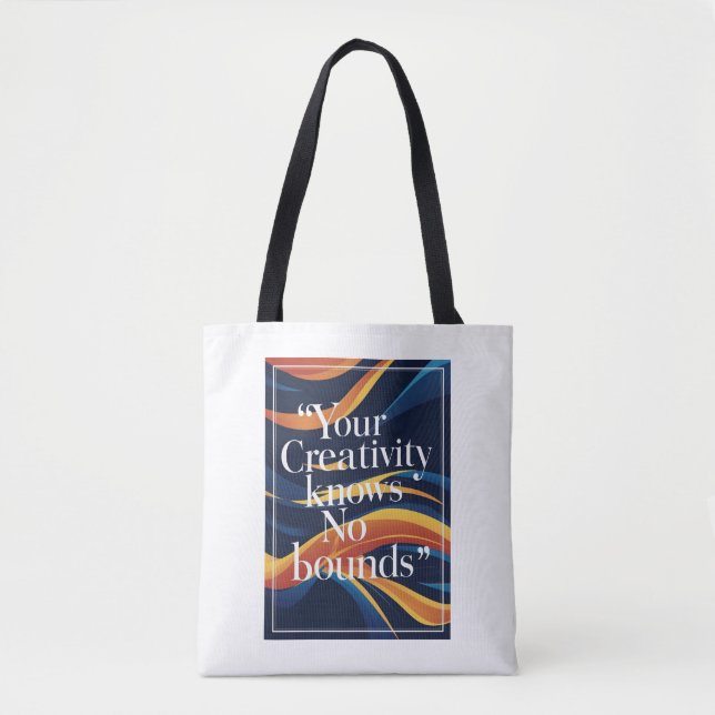 Bolso De Tela Tu creatividad no tiene límites (Anverso)