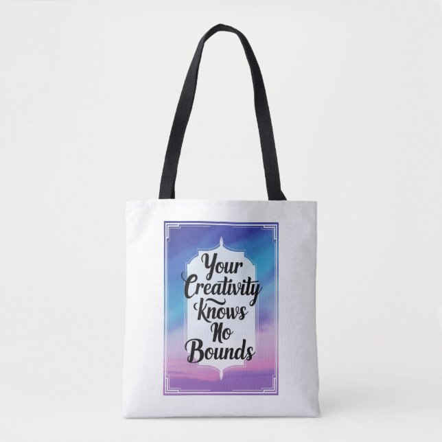 Bolso De Tela Tu creatividad no tiene límites (Anverso)