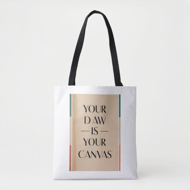 Bolso De Tela Tu DAW es tu lienzo (Anverso)