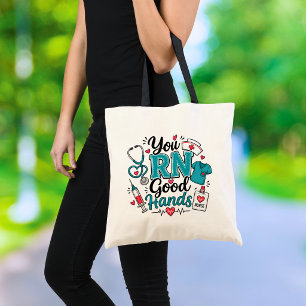 Bolso De Tela Tú Eres Enfermera de Buenas Manos