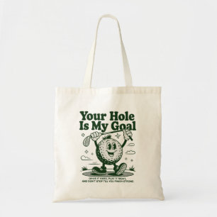 Bolso De Tela Tu hoyo es mi meta divertido golf golfing golfista