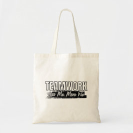 Bolso De Tela Tu Logotipo Trabajo en Equipo Motivación Personal 