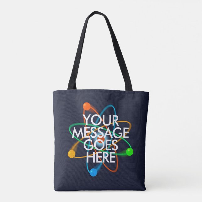 Bolso De Tela TU MENSAJE Ciencia (Reverso)