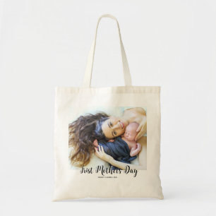 Bolso De Tela Tu primer día de la madre personalizado con foto