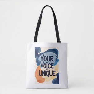 Bolso De Tela Tu Voz Es Única