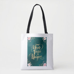 Bolso De Tela Tu Voz Es Única