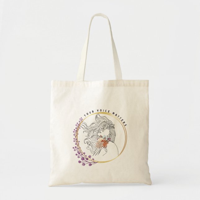 Bolso De Tela Tu voz importa (Frente)