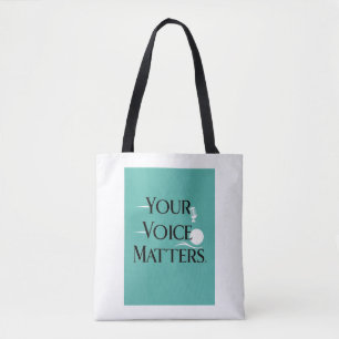 Bolso De Tela Tu Voz Importa opción 2