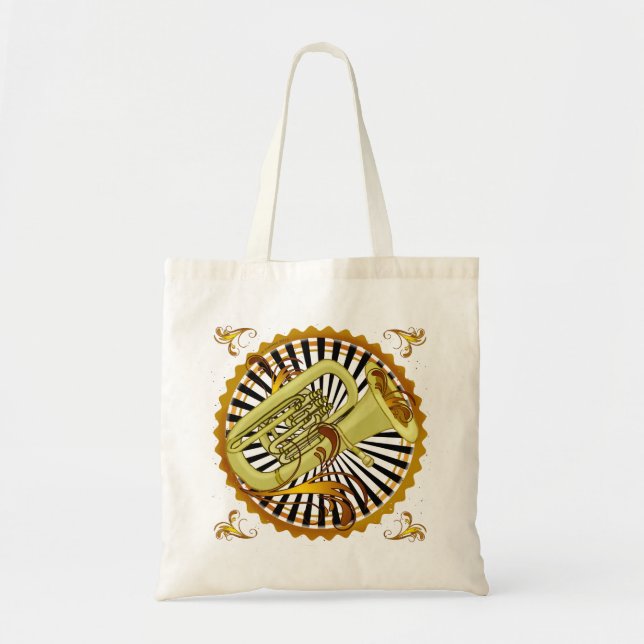 Bolso De Tela Tuba Swirls tote bag (Frente)
