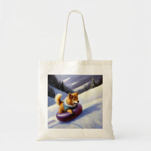 Bolso De Tela Tubo de nieve de perro