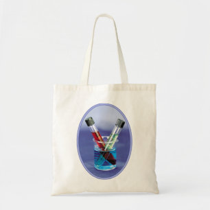 Bolso De Tela Tubos de ensayo de laboratorio y vaso de precipita
