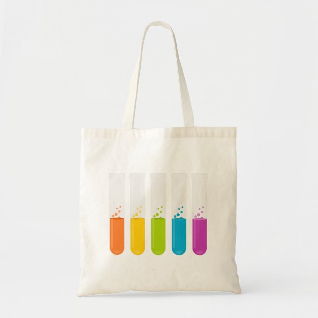 Bolso De Tela Tubos de prueba (Frente)