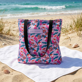 Bolso De Tela Tucanes rosados brillantes juguetones