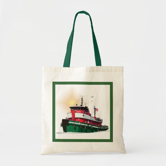 Bolso De Tela Tugboat Ohio (Frente)