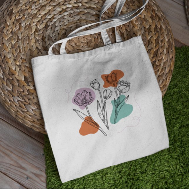 Bolso De Tela Tulip Flowers Spring (Subido por el creador)