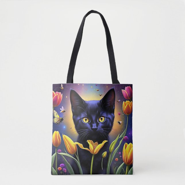 Bolso De Tela Tulip Kitty (Anverso)