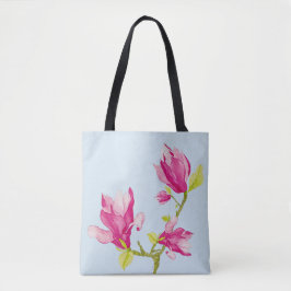 Bolso De Tela Tulip Magnolias en un Tote