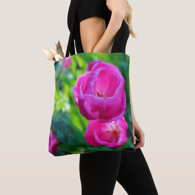 Bolso De Tela Tulip rosa (Detalle)