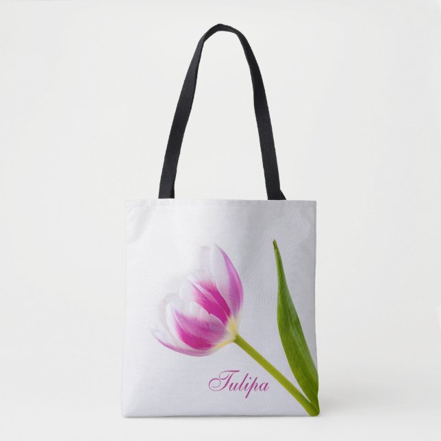 Bolso De Tela Tulip rosa (Anverso)