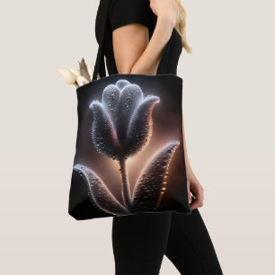 Bolso De Tela Tulipán Iluminado Con Lluvias