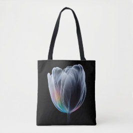 Bolso De Tela Tulipán irlandés sobre negro