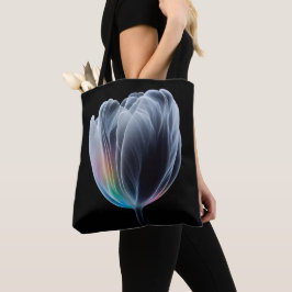 Bolso De Tela Tulipán irlandés sobre negro