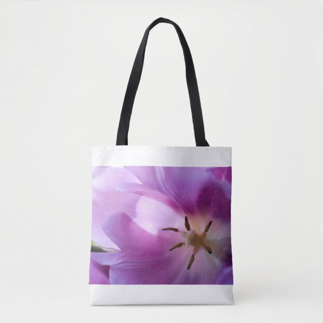 Bolso De Tela Tulipán púrpura (Anverso)