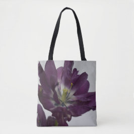 Bolso De Tela Tulipán Púrpura Velvet Glow – Tote de Arte Floral 