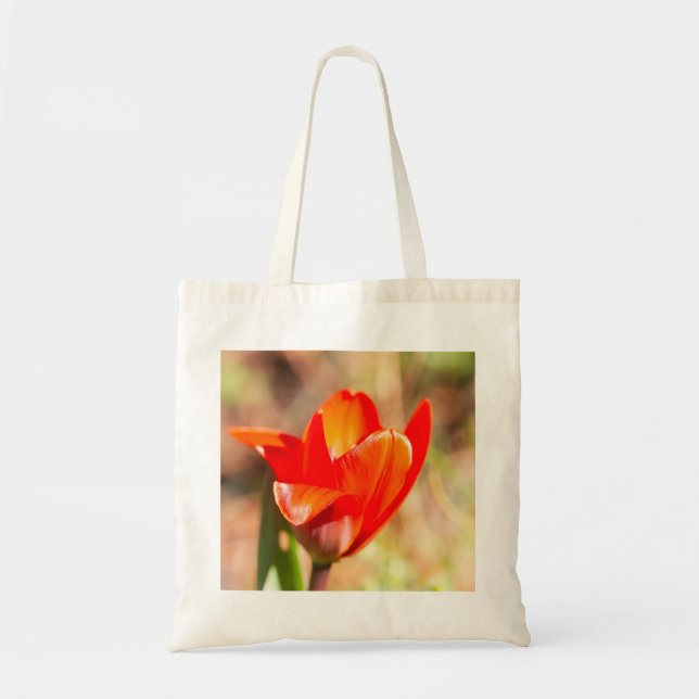 Bolso De Tela Tulipán Rojo (Frente)
