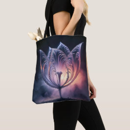 Bolso De Tela Tulipán Translúcido Brillante Con Gotas De Lluvia