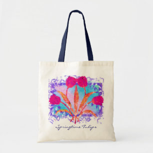 Bolso De Tela Tulipanes de la primavera