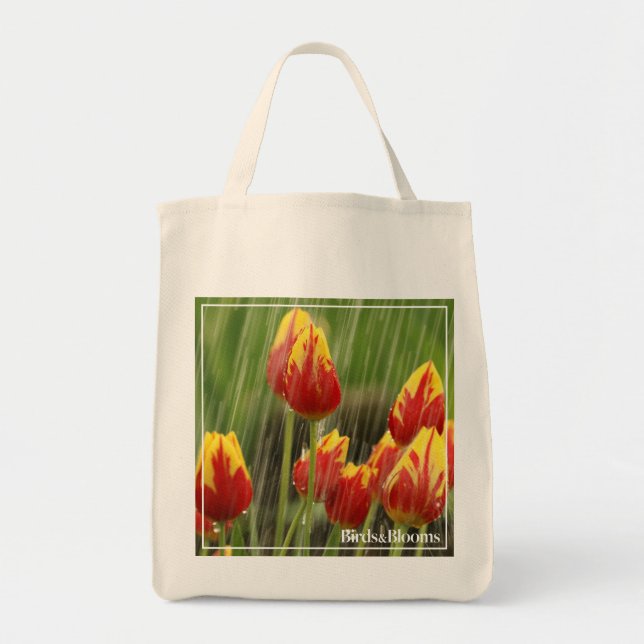 Bolso De Tela Tulipanes de la primavera (Frente)