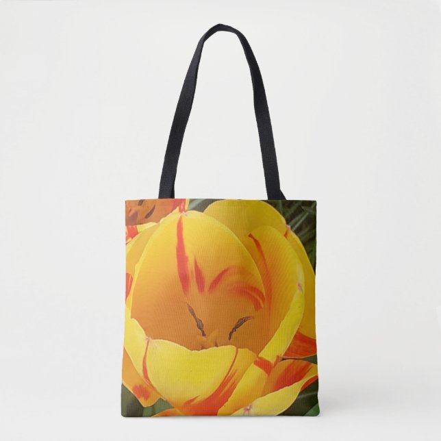 Bolso De Tela Tulipanes de primavera (Anverso)