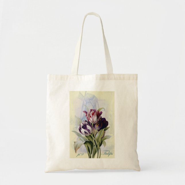 Bolso De Tela Tulipanes holandeses (Frente)