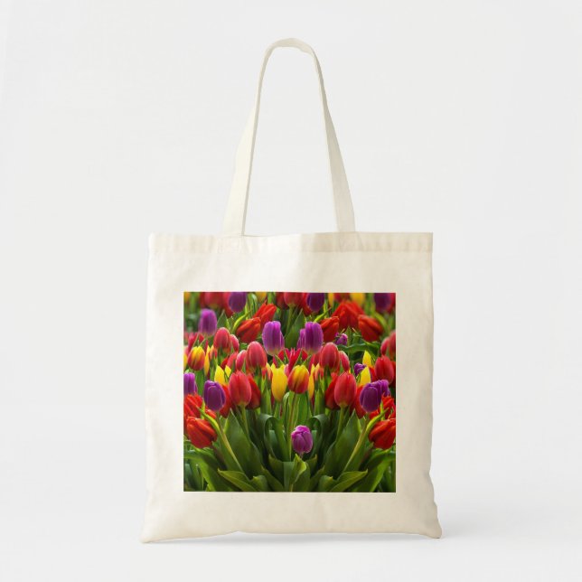 Bolso De Tela Tulips brillante (Frente)