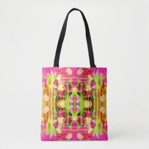 Bolso De Tela TULIPS - Tulipanes de colores del arte fractal -