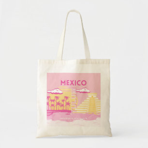 Bolso De Tela Tulum, Viajes, Preppy Art, Rosa